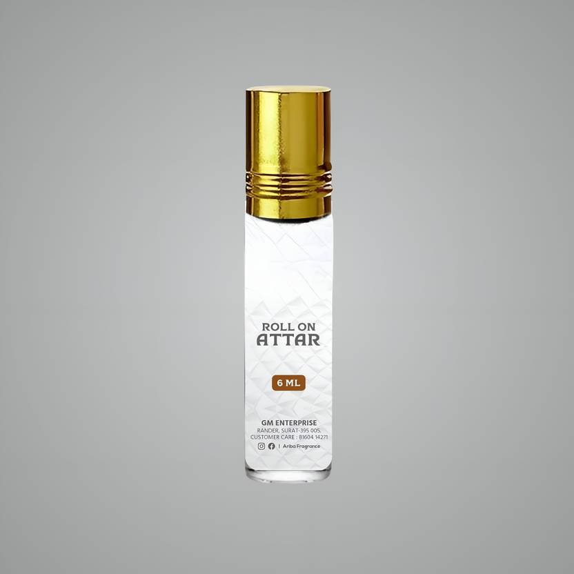 Ariba WHITE OUDH 6ML Great Fragrance Long-Lasting (Unisex) Floral Attar