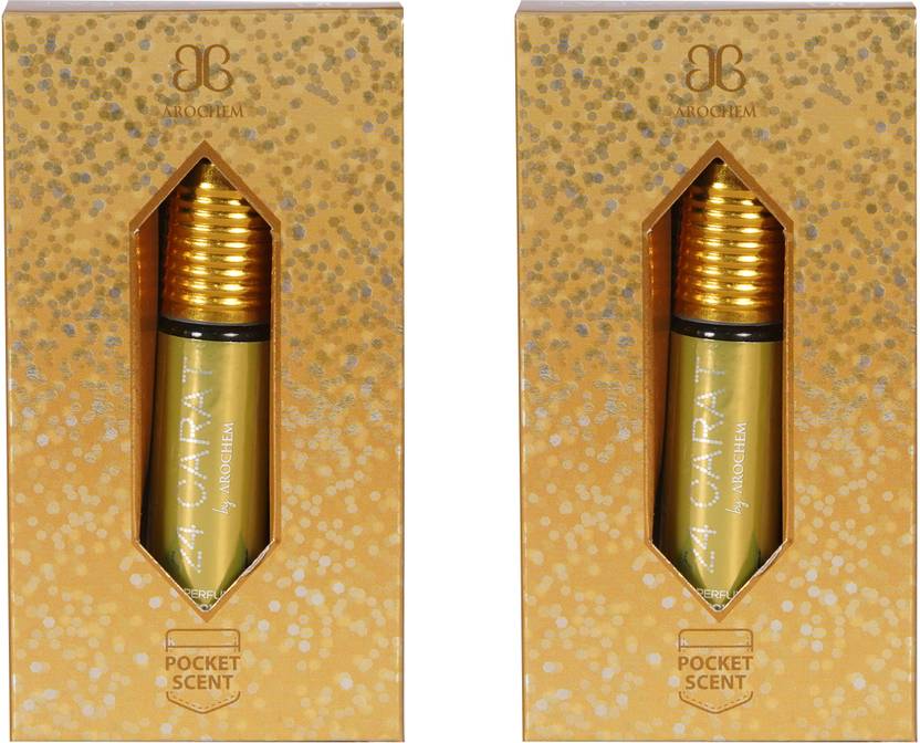 AROCHEM 24 Carat Attar Long Lasting Fragrance No Alcohol Pure Perfume 6ML (Pack of 2) Floral Attar
