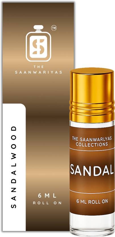 The Saanwariyas Sandalwood Attar, For Men & Women, Woody Blend of Cedarwood, 6ml Roll-on Herbal Attar