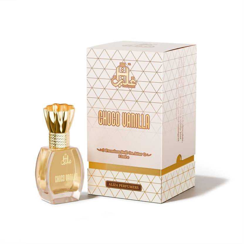 Aliza Perfumers Choco Vanilla Attar for Men & Women | Non Alcoholic Long Lasting Roll On | 12ML Floral Attar
