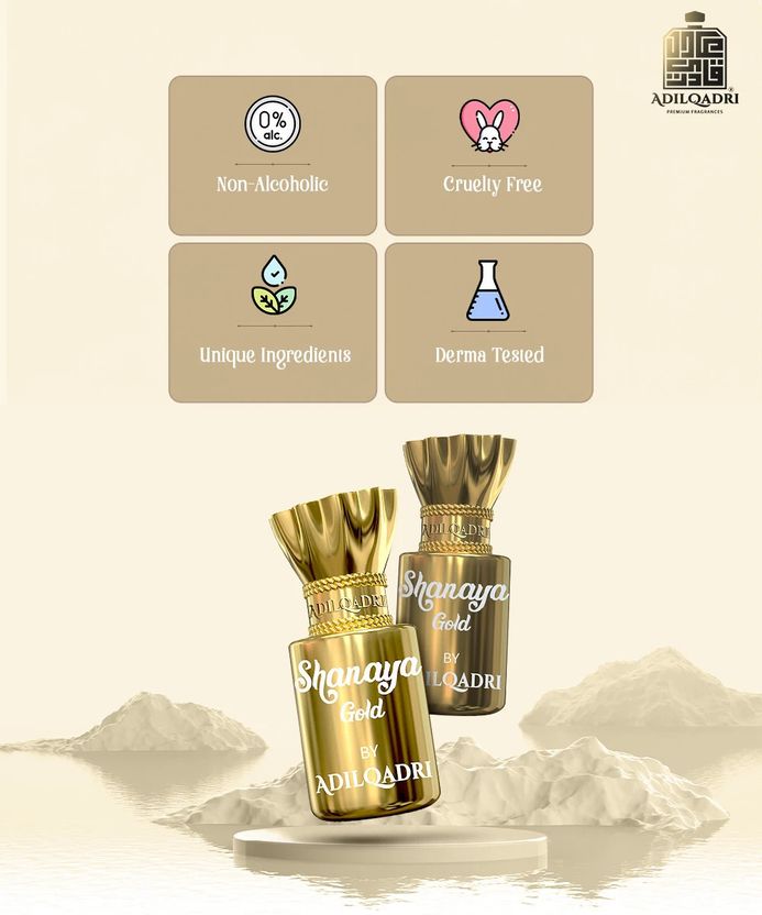 Adilqadri Shanaya Gold Gourmand Fragrance - Image 8