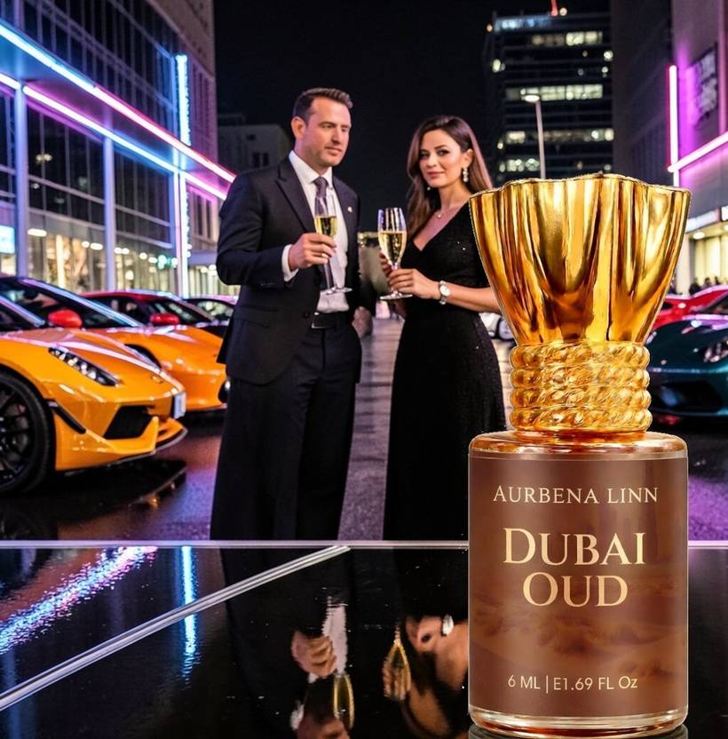 Aurbena Linn DUBAI OUD|Woody Fragrance|Non-Alcoholic|Long Lasting Attar0.22 Floral Attar