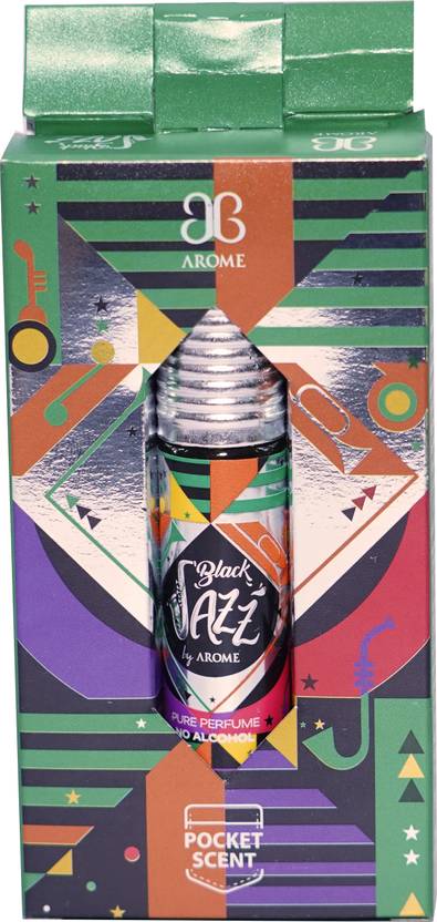 AROCHEM BLACK JAZZ Attar Long Lasting Fragrance No Alcohol Pure Perfume 6ML (Pack of 1) Herbal Attar