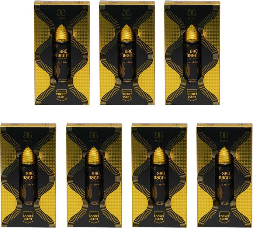 AROCHEM AROME ARO MAGNET Attar Long Lasting Fragrance No Alcohol Perfume 6ML (Pack of 7) Floral Attar