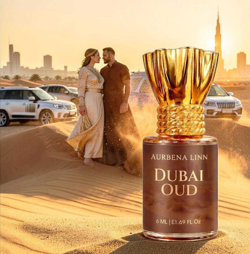 Aurbena Linn DUBAI OUD|Woody Fragrance|Non-Alcoholic|Long Lasting Attar0.13 Floral Attar