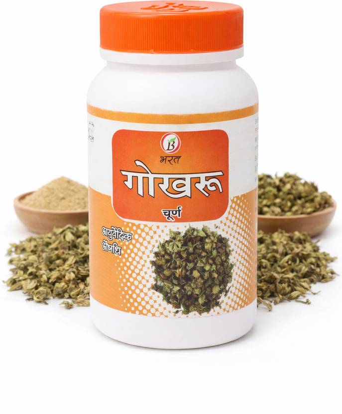 BHARAT AYURVEDIC AUSHDHALAYA Gokhru Churna Powder 100gm Ayurvedic Herbal Support for Urinary Health