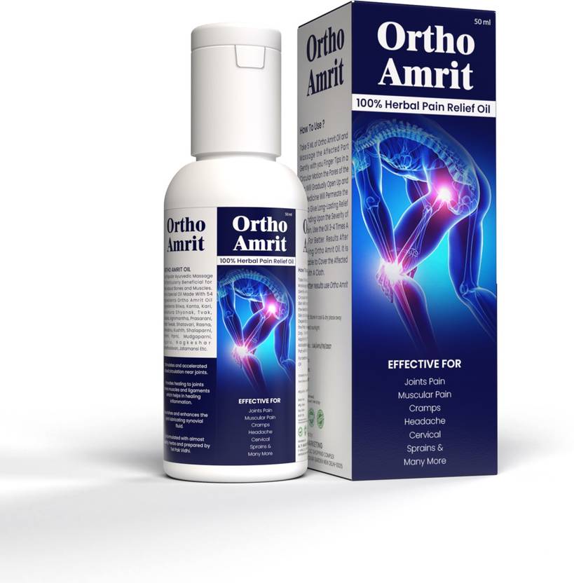 Herbo Range Ortho Amrit Dhuandhar Pain Relief Oil for Joint
