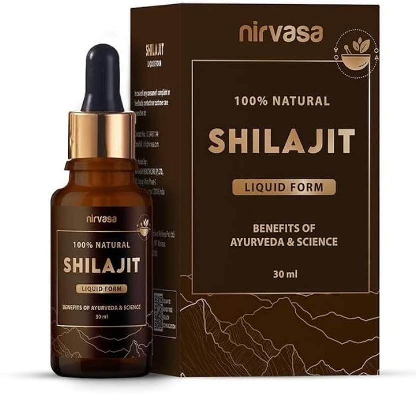 Nirvasa Pure Shilajit Liquid For Strength, Power & Stamina (30 ml)
