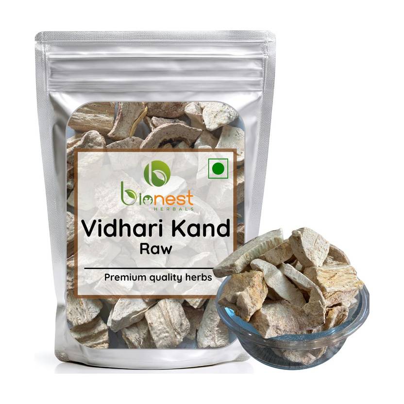 Bionest Herbals Vidhari Kand (Raw) – Bidhari / Vidari Safed | For Strength, Stamina & Vitality