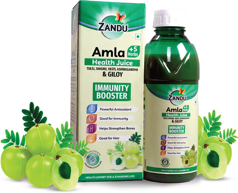 ZANDU Amla + 5 Herbs Health Juice