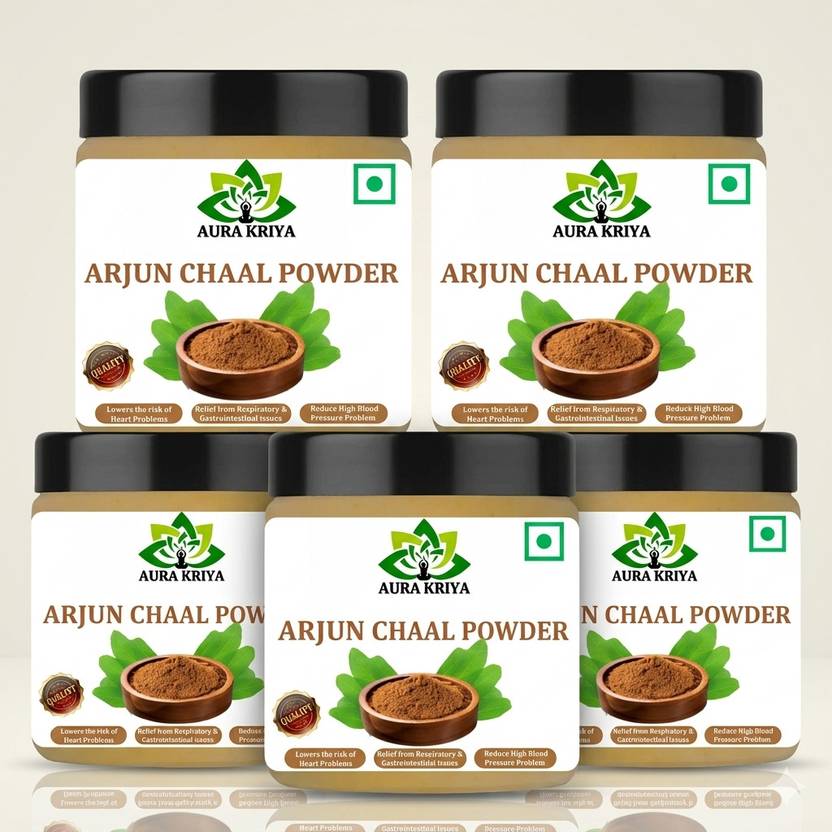 AuraKriya Ayurvedic Arjun ki Chal Powder, Arjuna Bark, Arjun Chal Tree Chhal, Arjun Powder