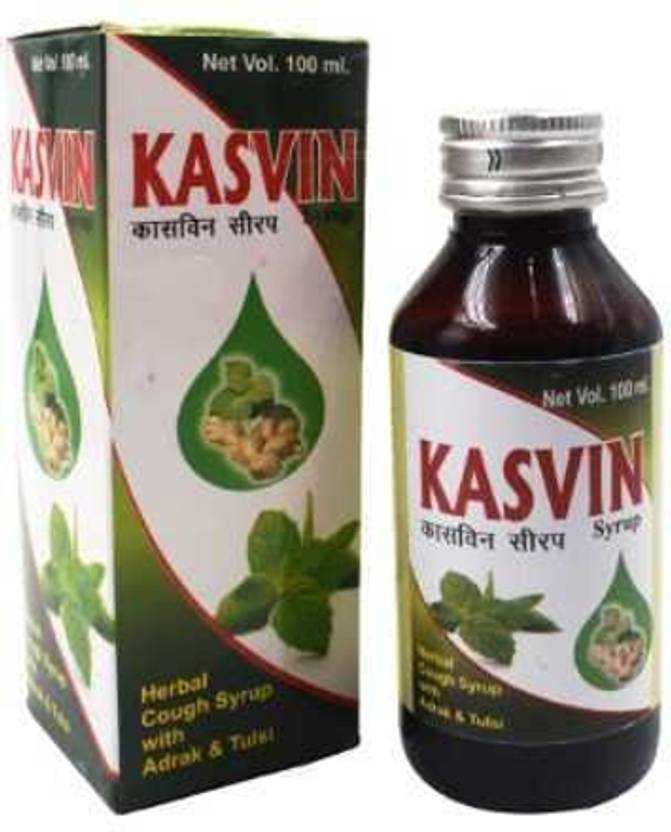 United Pharmaceuticals Kasvin Cough Syrup | Herbal Cough Syrup with Adrak and Tulsi