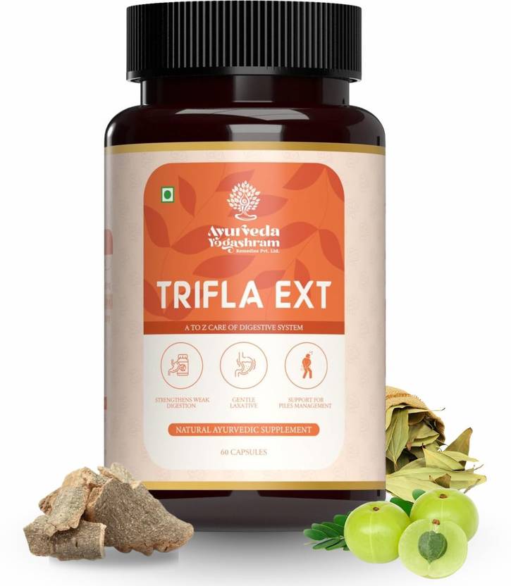 Ayurveda Yogashram Remedies TRIFLA Ext. Triphala Tablet | Improve Digestion | Regulate Bowel Movements