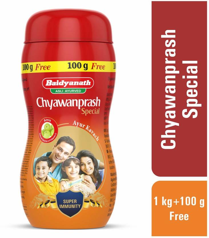 Baidyanath Chyawanprash Special, 1 kg + 100g Free Enriched with 47
