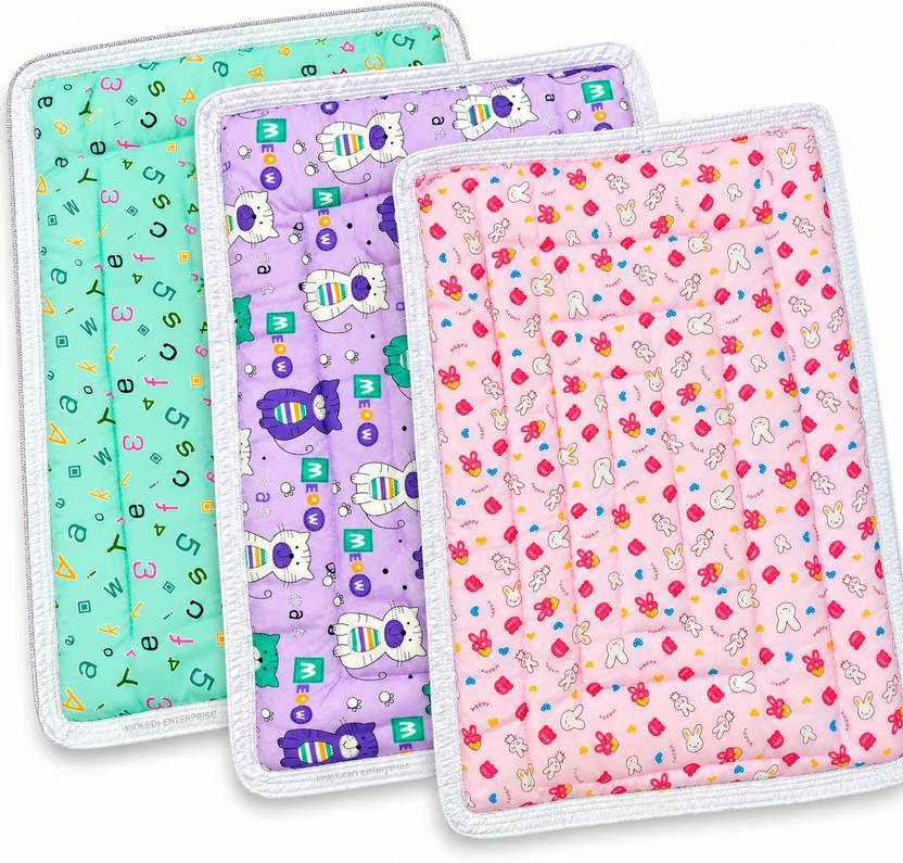 BABYBEDS BABYBED Cotton Baby Quilt Combo Pack of 3, Soft Printed Blanket, 50x71 cm Unisex STANDARD NURSARY PRINTED