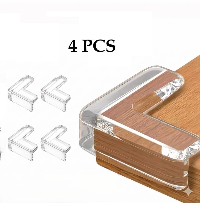 HAUSWEE (Pack of 4) Silicon Corner Protector for Table Corner Guards for Baby Safety