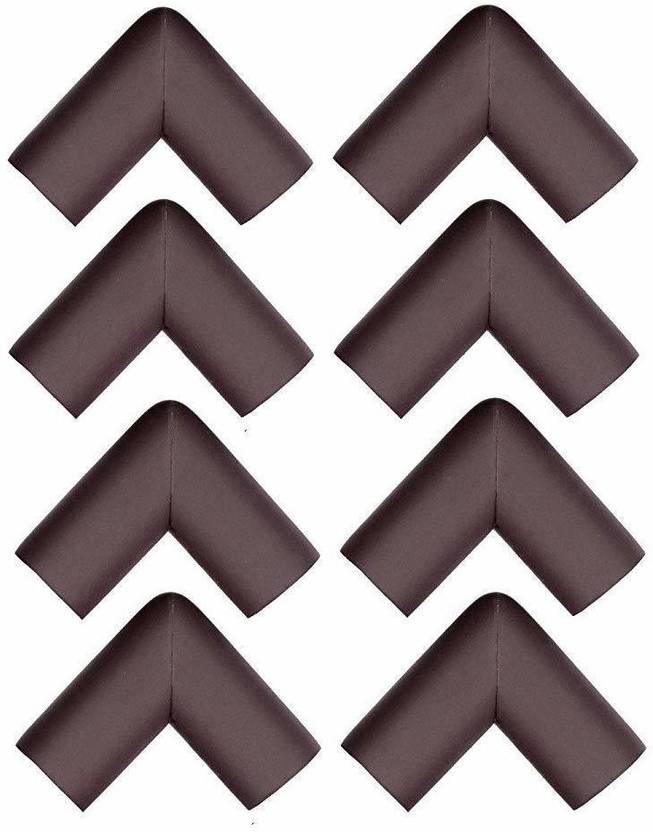 Unicorn Enterprises Baby Proofing Edge Guards for Kids Furniture Corner Protection-Brown Pack of 8