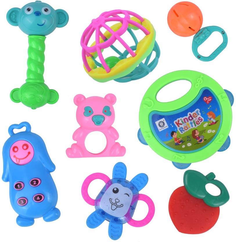 ASHOOJATEX Rattle and teether Toy for New Born Early Development Toys for kids Rattle