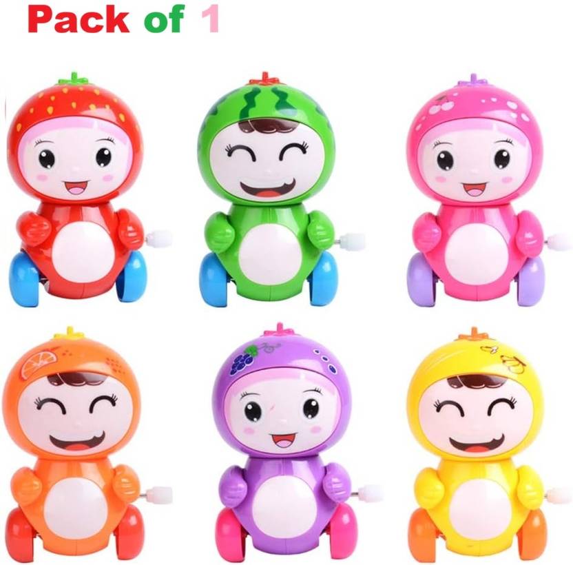 OPINA Key Wind up Animal Jumping Walking Toys Pack of 1(Color & Design May Vary) Rattle