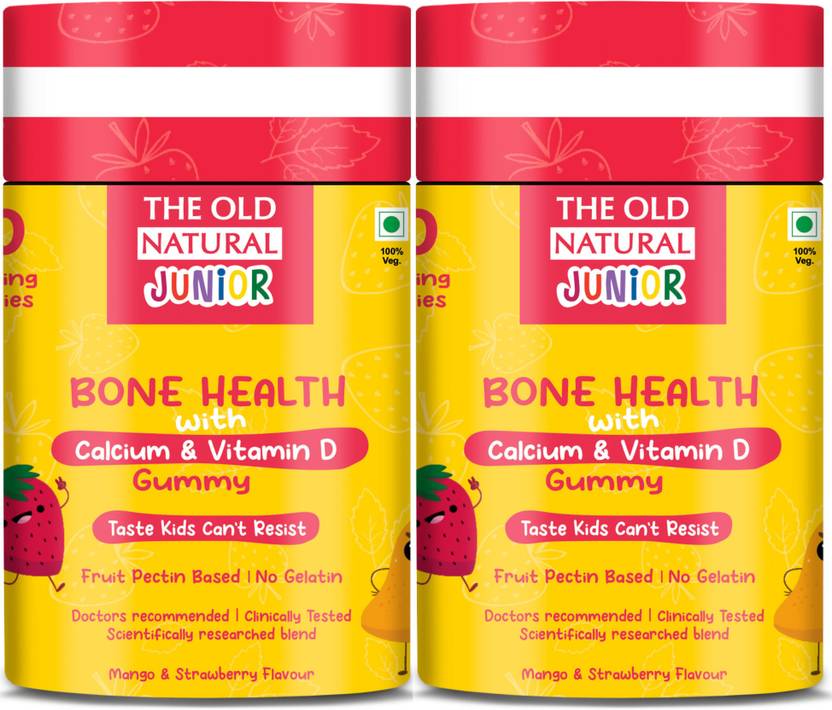 The Old Natural Bone Health Calcium & Vitamin D Fruit Pectin Based 100