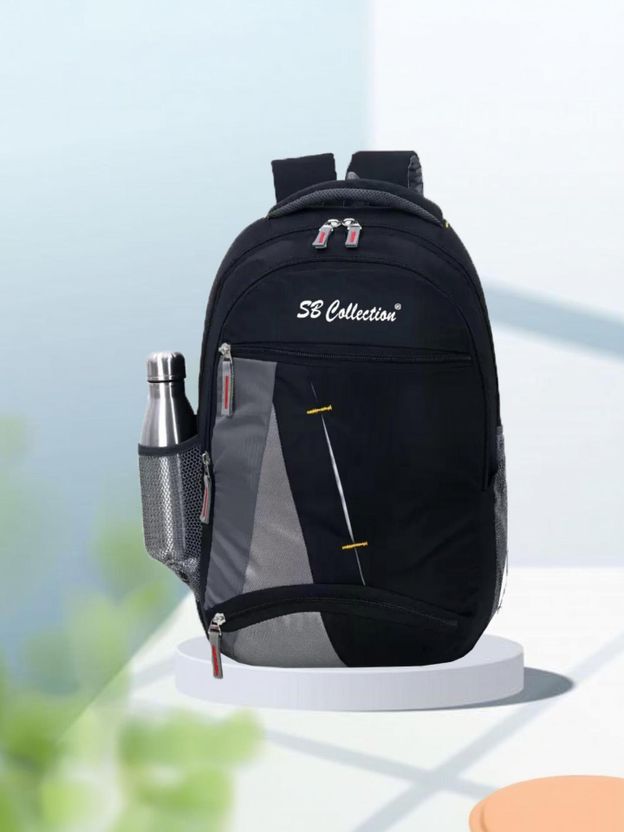 buddle Geometric Luminous Reflection Backpack (Multicolor) 20 L Laptop Backpack Silver - Image 11