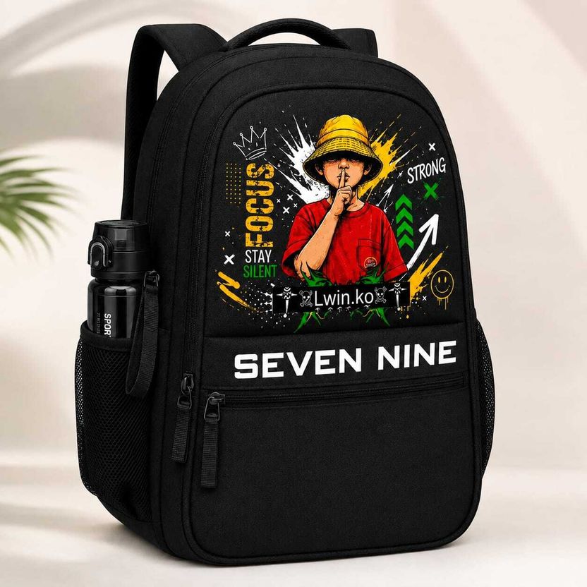MONVELLI 30L Laptop Backpack Black - Image 9