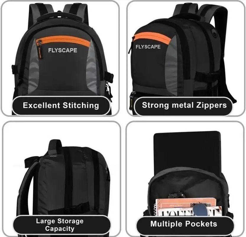 Flyscape 32L Laptop Backpack with Rain Cover - Image 5