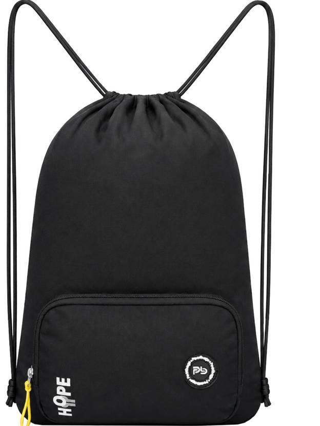 PB Pearl Bags Small 17 L Backpack Premium Polyester Drawstring / Dori Bag with Front Zip Pocket (46.5x32.5X11 CM)