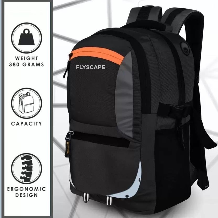 Flyscape 32L Laptop Backpack with Rain Cover - Image 4