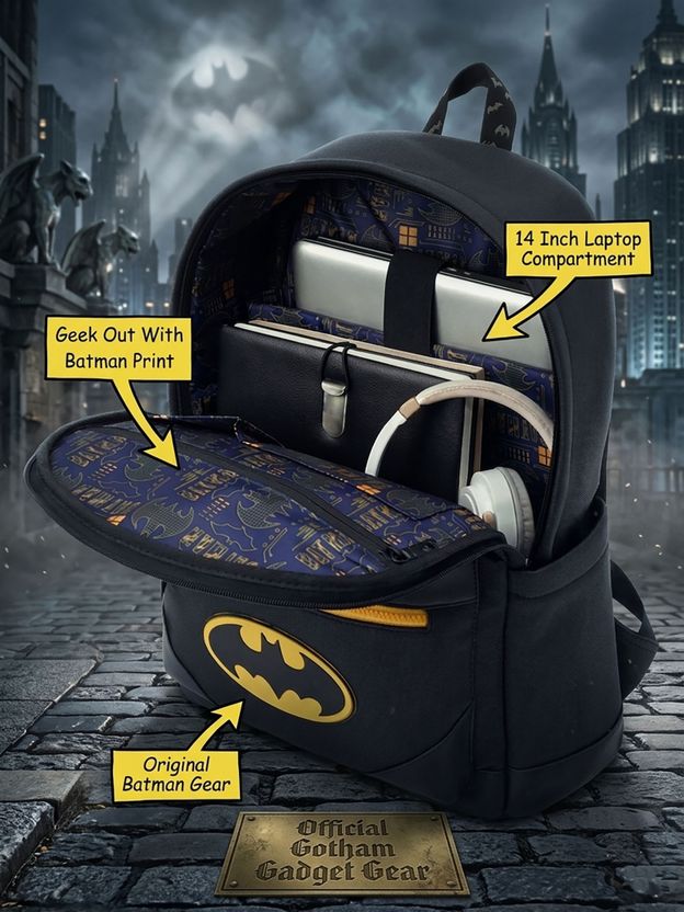 FUR JADEN Batman 20L Laptop Backpack - Image 4