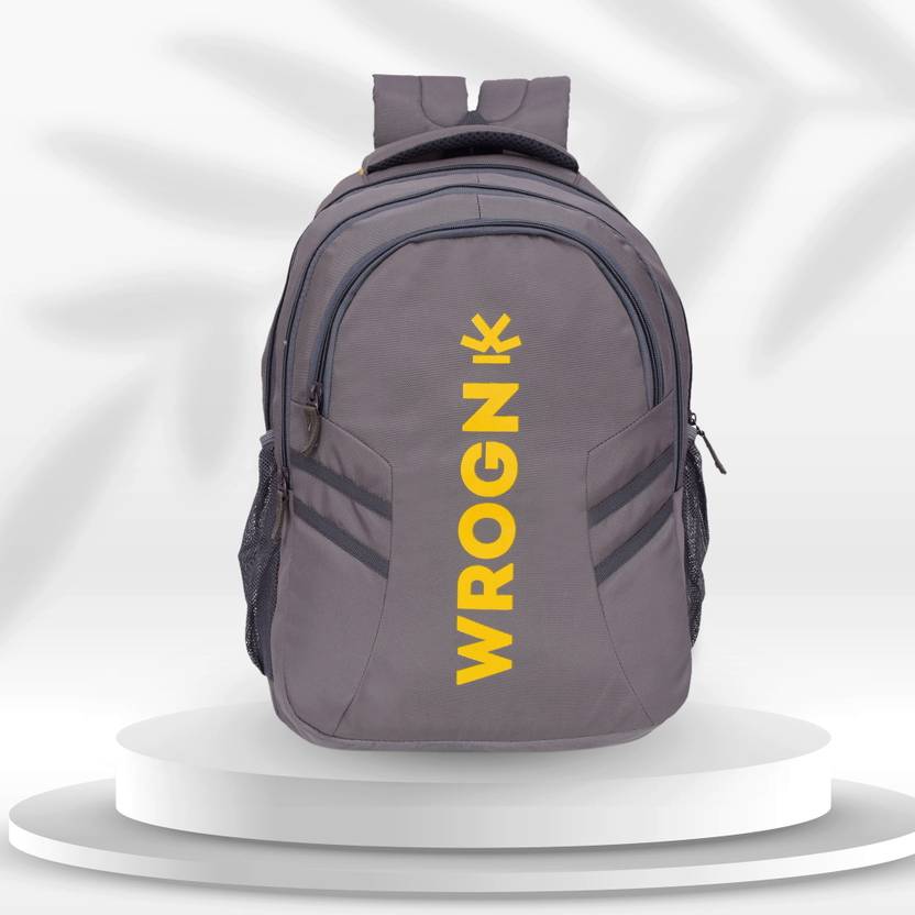 WROGN Medium 30 L Laptop Backpack 35L unisex backpacklaptop/college bag/school bag (Grey)  (Grey)