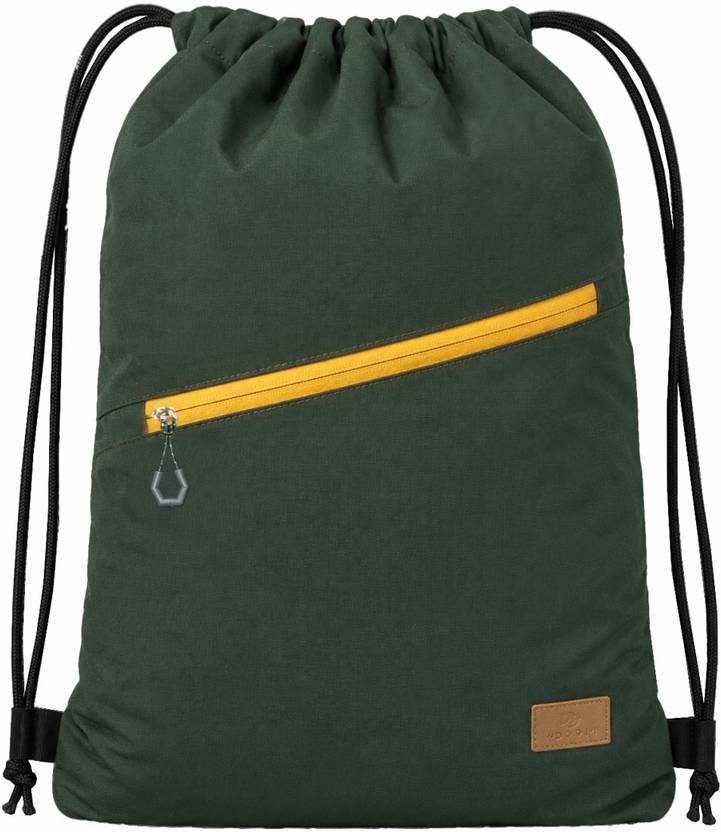PB Pearl Bags 1.5 L Backpack Premium Polyester Drawstring Backpack with Front Zip Pocket|Unisex Dori Bag