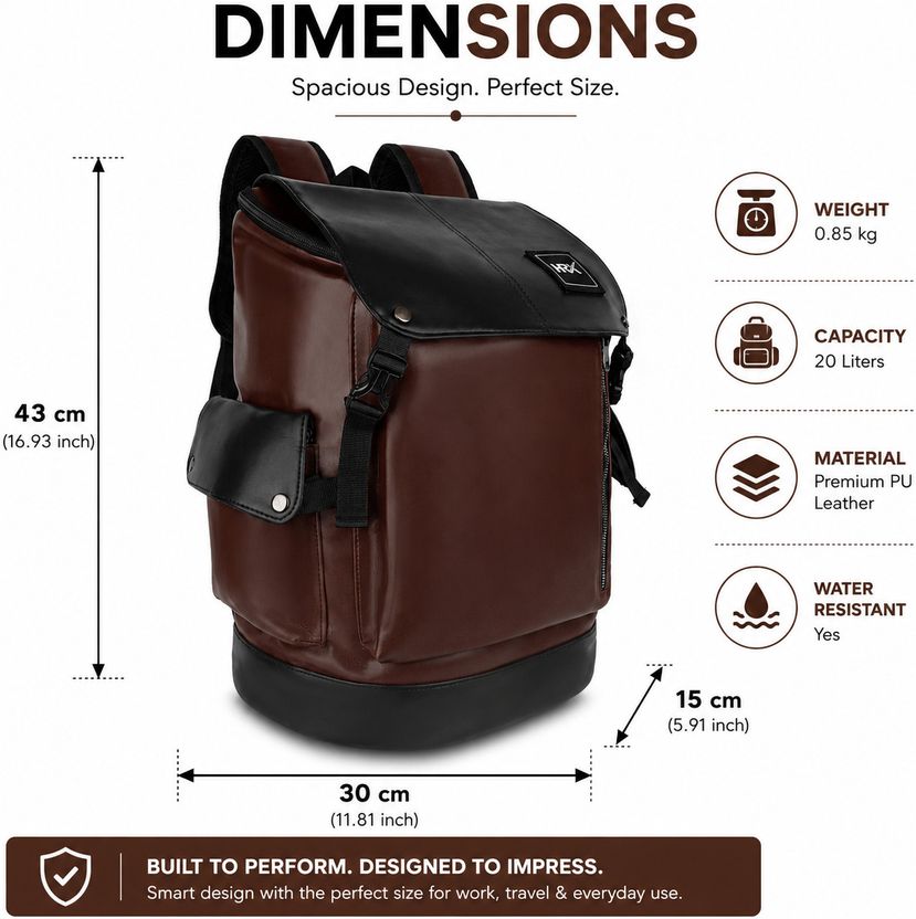 HRX by Hrithik Roshan 35L Laptop Backpack - Image 3