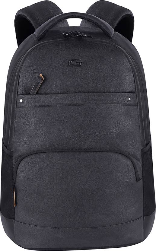 Gear Vintage 2 Leather Laptop Backpack without Anti Theft 33 L Laptop Backpack Black Black