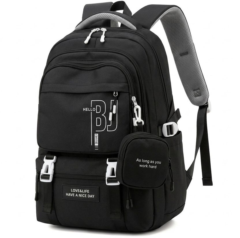 SERPLEX 2.7L Red Nylon School Backpack - Image 6