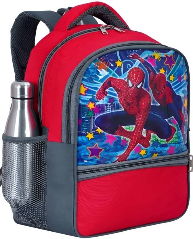 VERZEO Spider man kids bag 35 L Backpack Red Price in India
