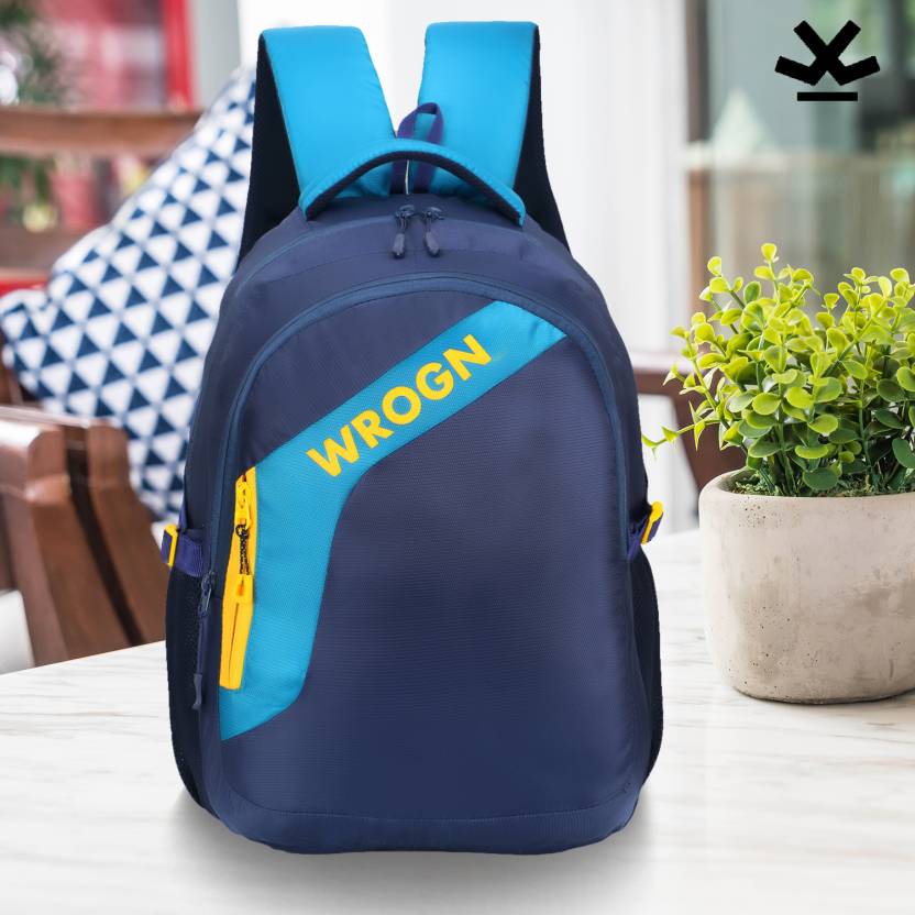 WROGN Medium 30 L Laptop Backpack For College School Travel Office For Men & Women  (Blue)