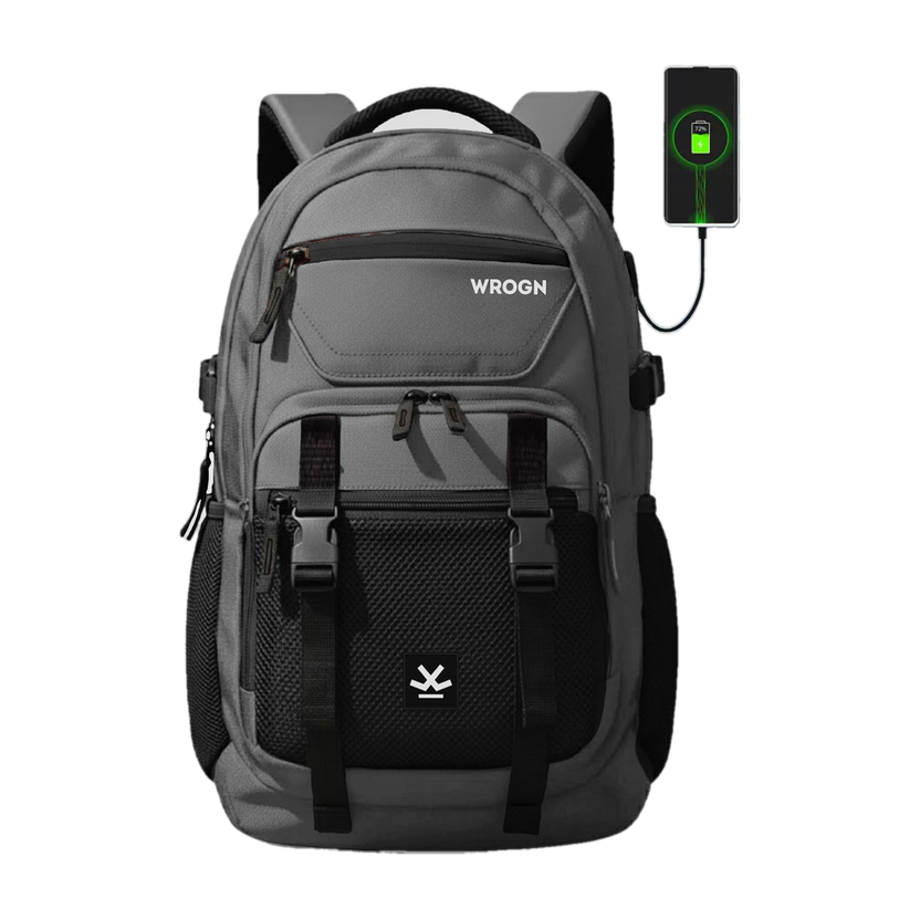 WROGN 42L Laptop Backpack Ashper 2.0 with USB Port - Image 1