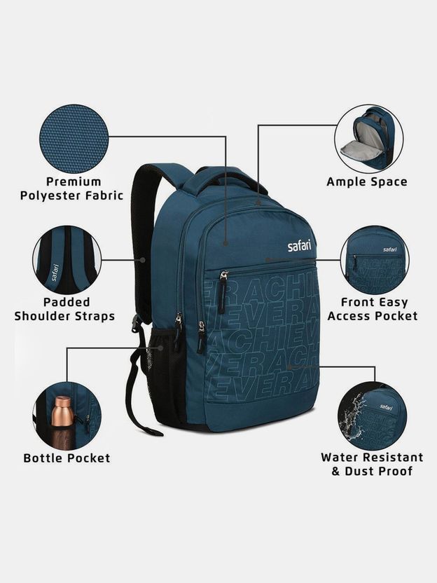 SAFARI 26L Laptop Backpack Acheiver (Blue) - Image 5