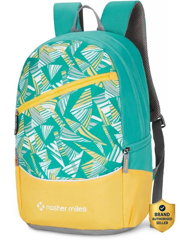 NASHER MILES Large 39 L Laptop Backpack Botany Backpack | 2 compartment/Casual/Rain Cover/College/School| Yellow 39L