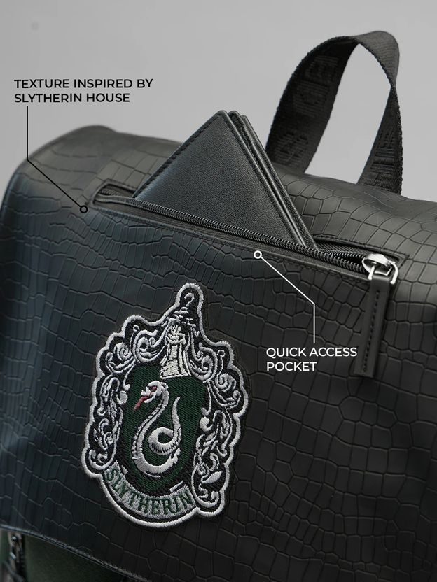The Souled Store Harry Potter Slytherin Backpack 23L - Image 4