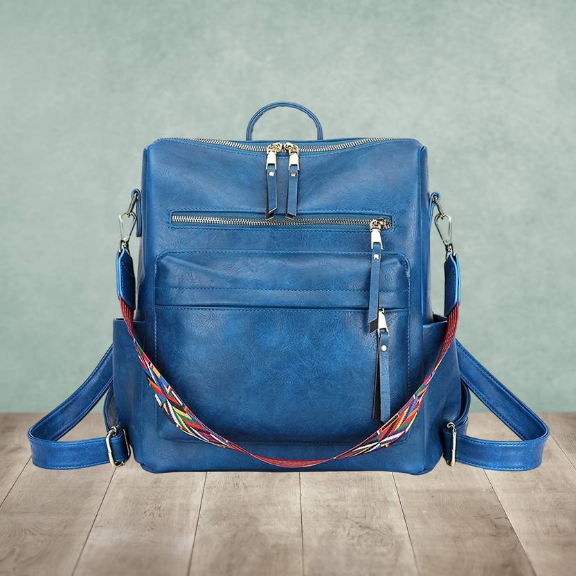 WomenBuzz Backpack Purse for Women Convertible 25L Travel Vintage PU