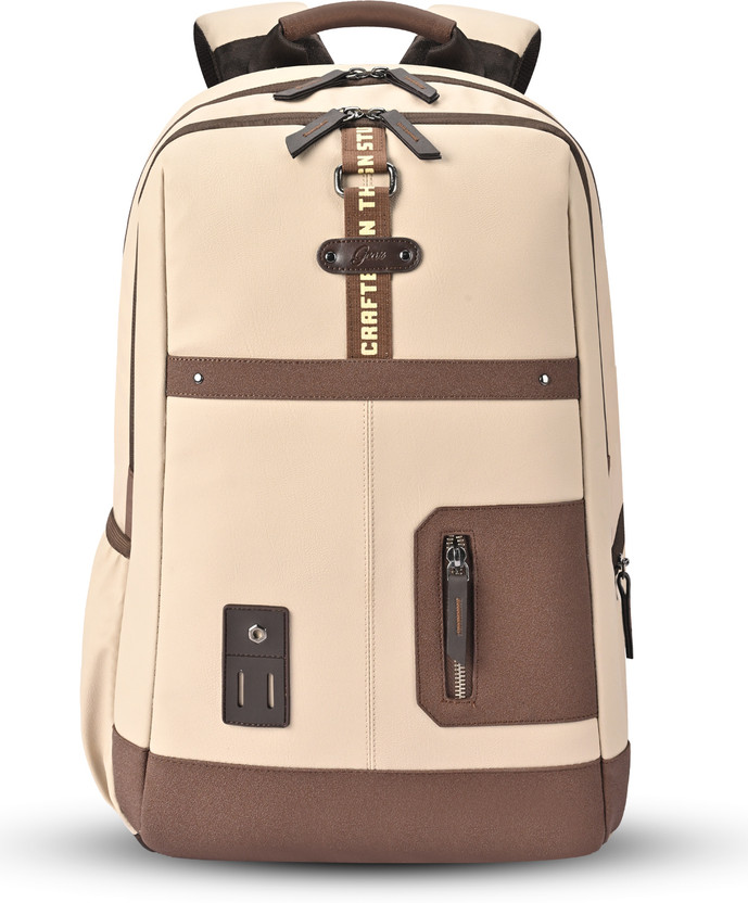 Gear Large 31 L Laptop Backpack CLASSIC 6 FAUX LEATHER ANTI THEFT LAPTOP BACKPACK (Multicolor)