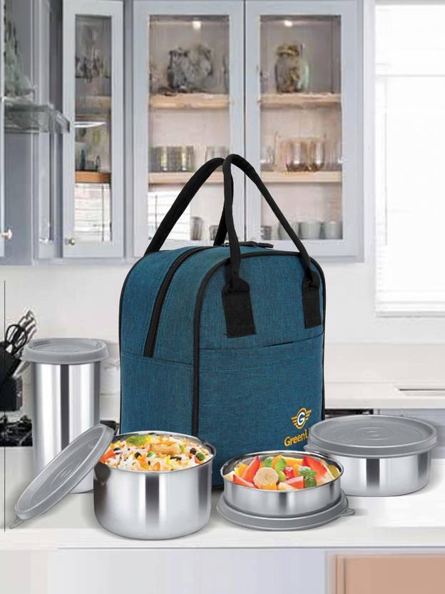 GREENLINE Insulated Lunch Bag | Office, School Use | Waterproof & Thermal (sky blue, 10 L) Lunch Bag