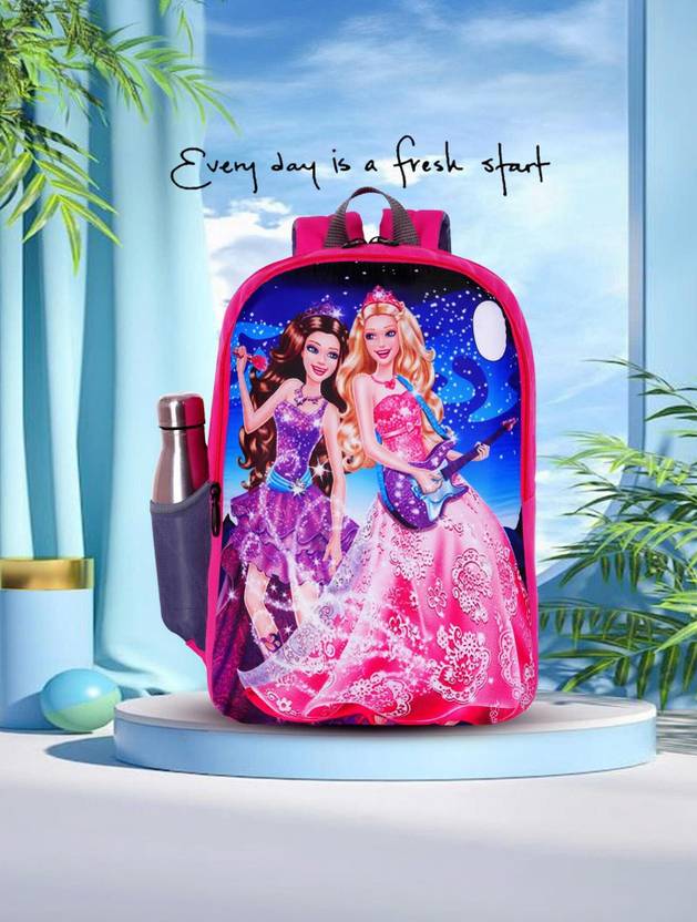 SHNOR pink Barbie school bag for 1st class School Bag