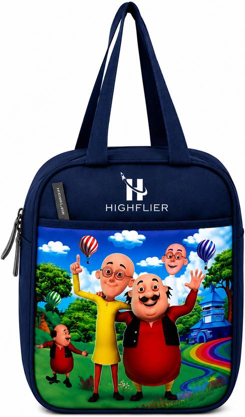 Flying Eagle Lightweight Motu-Patlu Cartoon Tiffin Bag for Boys & Girls for School & Picnic Waterproof Lunch Bag