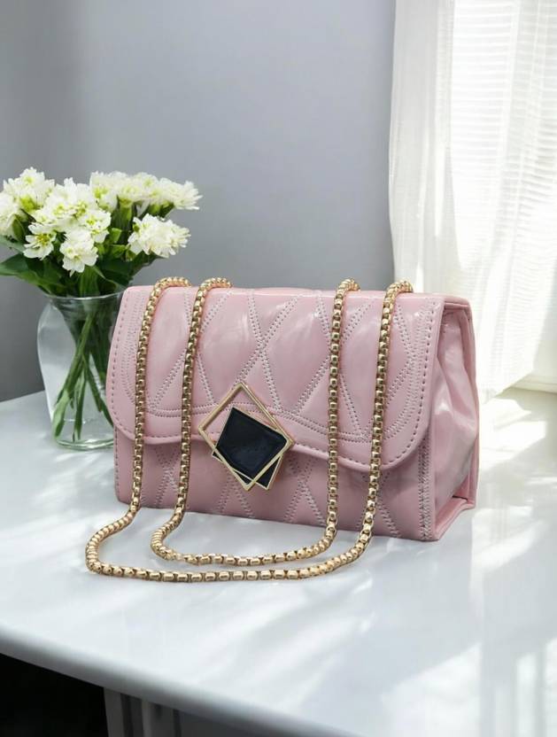 clarisjames Pink color Pu leather premium attractive sling bags for women Sling Bag