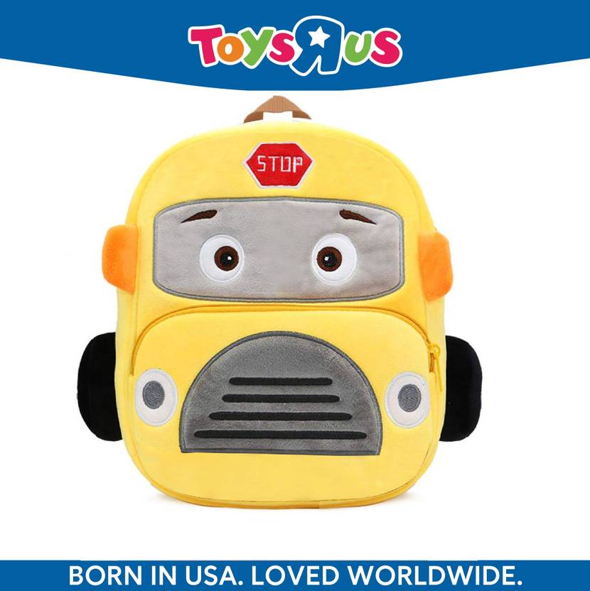 Toys R Us Yellow School Bus Cartoon School Bag for 2 to