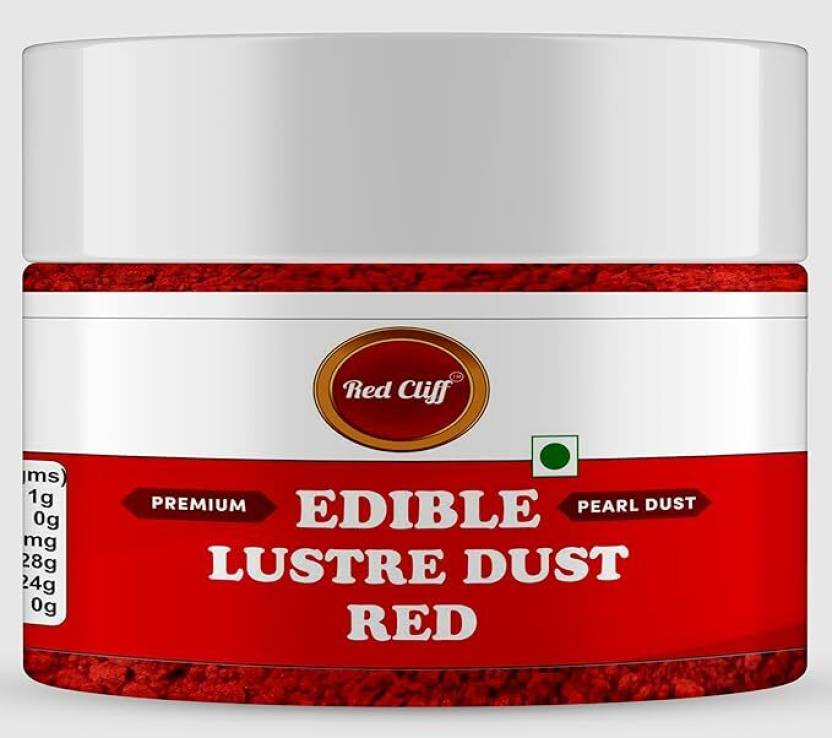 RED CLIFF Premium Edible Lustre Dust | RED Glitters Price in India ...
