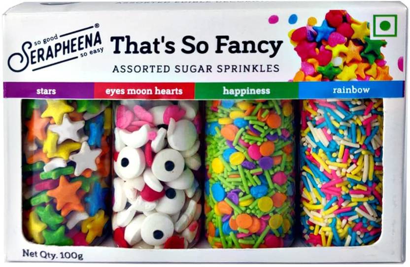 Serapheena Sugar Sprinkles for Cakes Decoration|(That's so Fancy) |100 g Topping Semi Solid